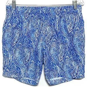 Con.Struct Blue Paisley Swim Trunks Board Shorts Mens M Preppy Vacation Coastal